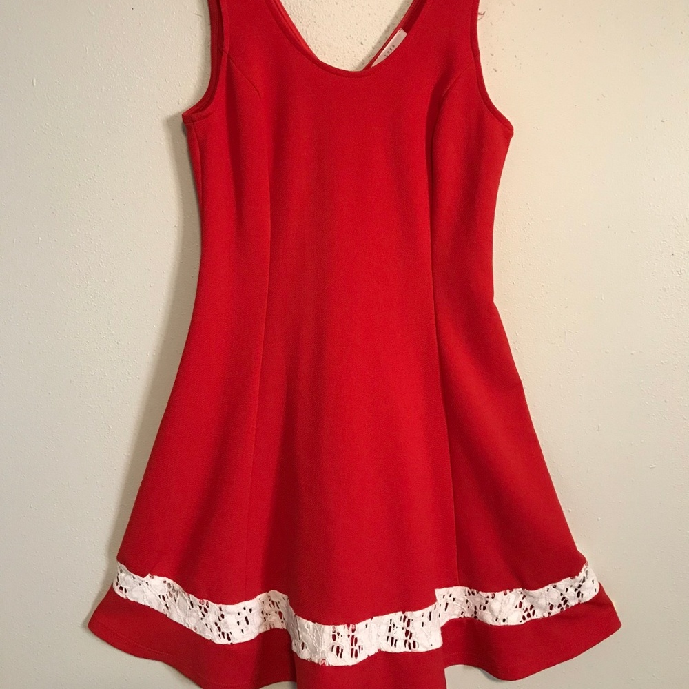 LUSH // Orange & Cream Dress